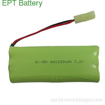 NI-MH AA 1200mAh 7.2V rechargeable Battery pack for RC toys use
